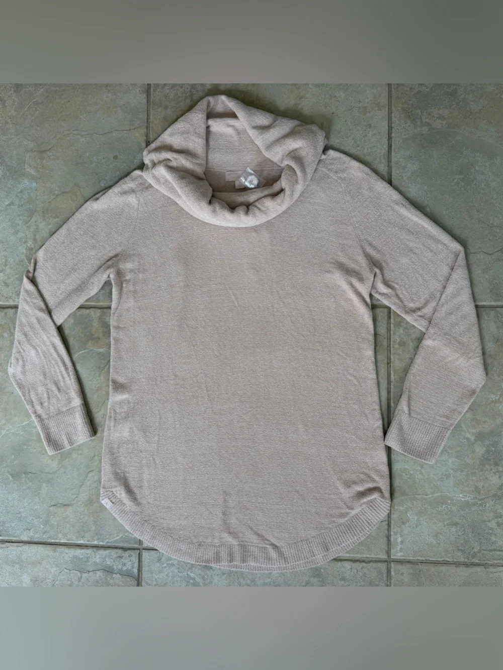 NWT Barefoot Dreams CozyChic Ultra Lite Coastal Cowl Neck Tunic Rosebud Medium